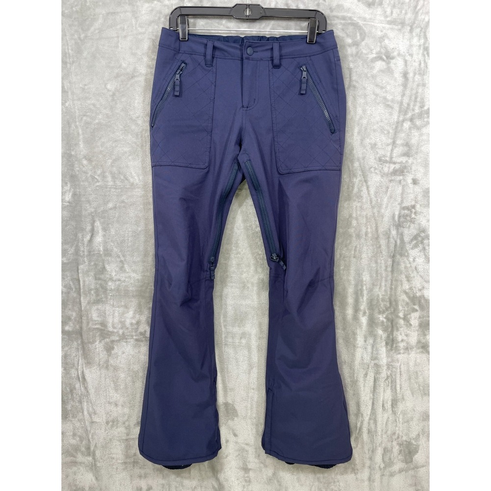 BURTON Women's S Slim Snowboard Ski Pants Navy Blue DryRide WB Vida Pt 150061